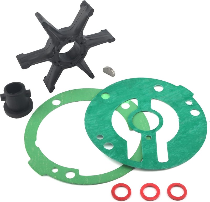 QUICKMARINE 689-44352 Marine Water Pump Impeller Service Kit fits Yamaha 2 Stroke 25 30 HP Boat Outboard Motor Replacement 689-44352-00 689-44352-01 Sierra 18-3067 - Image 1